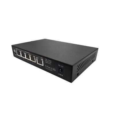 China Server Factory Directly Sell Support 5 VLAN Port Ethernet Switch 25gbps Non-POE Smart Ethernet Switch for sale