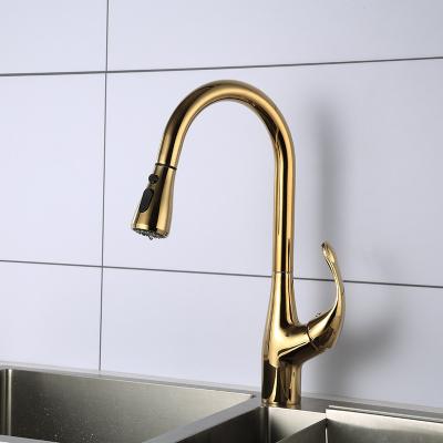 China Thermostatic Faucets Magnetic Docking Pull Down Stainless Brushed Nickel Kitchen Faucet for sale