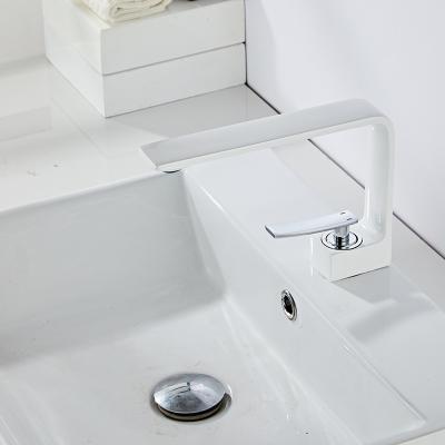 China Modern Metered Faucets Hot And Cold Cartridge Water Taps Sanitary Ware Building Bathroom Basin Faucet for sale