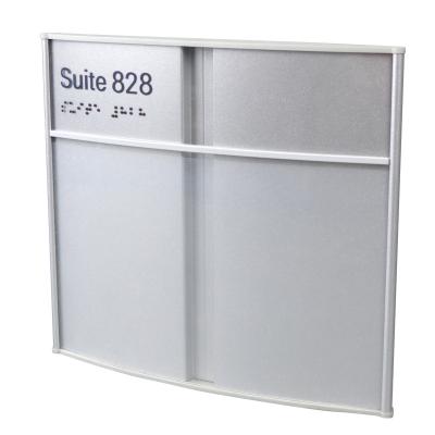 China Adversting Custom High Quality Modular Aluminum Alloy Office Sign Wall Hanging Signs for sale