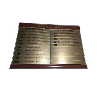 China Adversting Custom High Quality Aluminum Alloy Arc Office Sign Modular Wall Hanging Signs for sale