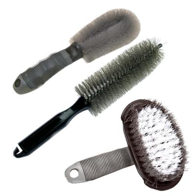 China Light Weight + Longevity 3 Pcs Set Car Tire Tool Kit Vehicle Wheel Hub Tire Combo Wash Handle Cleaning Brush for sale