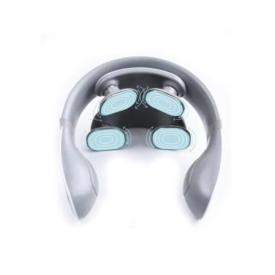 China Electric Cordless Neck Massager Kneading Ten Pulse Neck Therapy Massager for sale