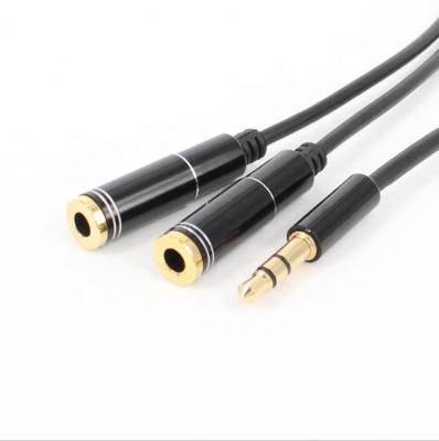 China COMPUTER Earphone Splitter 1 Into 2 Couple Holder Dual One Into Two Adapter Cable Converter Computer Audio Adapters for sale