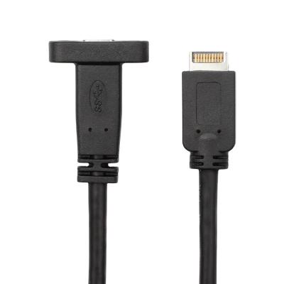 China COMPUTER OEM&ODM&Stock 50cm Panel Mount 10gbps Usb 3.1 Gen 2 A 20 Pin To Usb Type C Cable 0.5M/50CM Style for sale