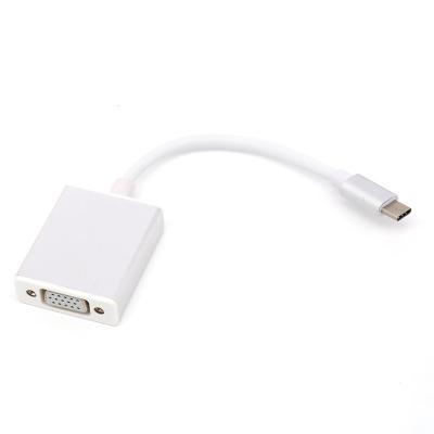 China high quality and safety alufer high speed silver gold usb c to vga power adapter for sale