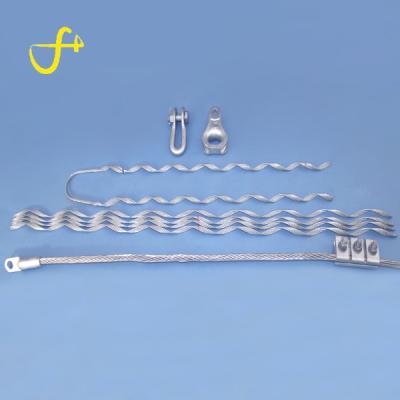 China For ADSS anchoring clamp adss cables fiber optic whip opgw tensile clamp for sale