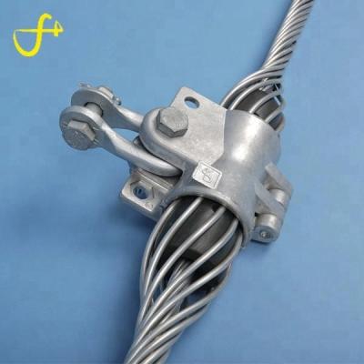 China For ADSS Adss Double Fork Suspension Ground Wire Connection Clamp for sale