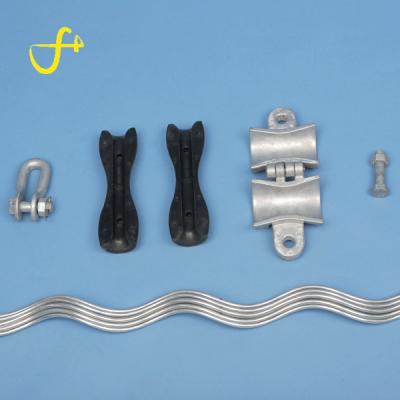 China For ADSS ADSS/OPGW preformed type grip lite suspension down the lead clamp for sale