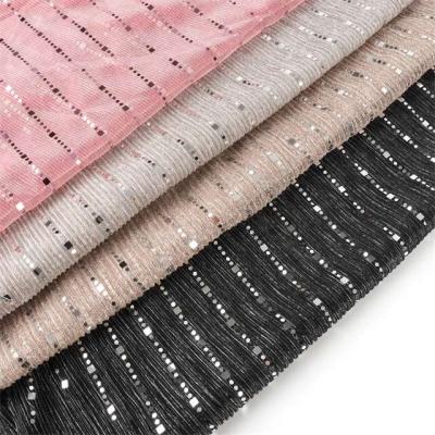 China Sustainable Coat Headdress Handwork Fabric Composite Processing Thick Sequin Mesh Processing Fabric for sale