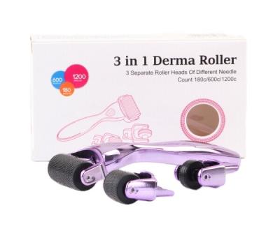 China Anti-puffiness Derma Roller Kit 3 in 1 massage roller facial derma for sale for sale