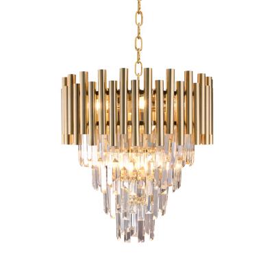 China Modern Decorative Indoor Gold E14 Crystal Chandelier Ceiling Lamps Dining Room Crystal Chandelier Lighting Modern Luxury K9 Lighting for sale