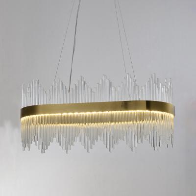 China Modern Contemporary Luxury Nordic Led Crystal Lighting And Gold Chandelier Lamps for sale