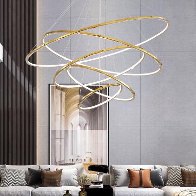 China Modern Contemporary Nordic Ceiling Fixtures Gold Luxury Modern Hanging Kitchen Led Pendant Light for sale