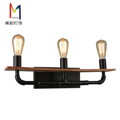 China Retro Style Kitchen Island Vintage Wall Sconce Old World Wrought Iron Industrial Wall Light for sale