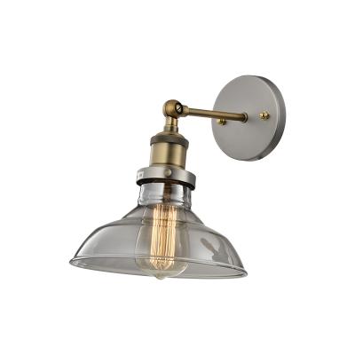 China Modern Adjustable Industrial Sconce Balcony Balcony Edison Bulb Glass Vintage Wall Lamp Antique for sale