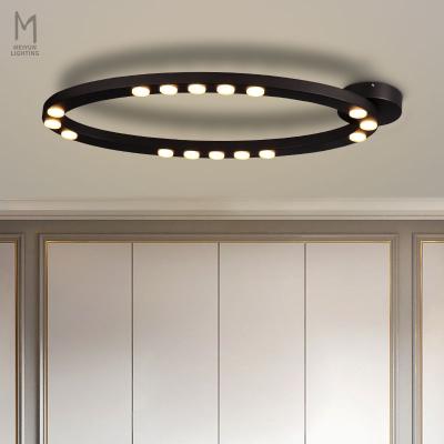 China Modern Design Outdoor Mounted Simple Sand Black Hotel Industrial Ceiling Light For Living Room Bedroom for sale