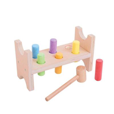 China Book-A-Peg Safe Classic Wooden Hammer Bench Toy Book Bench Grinding Wooden Toy For Children for sale