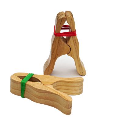 China Educational DIY Toy Set Natural Wooden Montessori Toys Big Wooden Game Clips Wooden Clothespins DIY Toy For Kids for sale