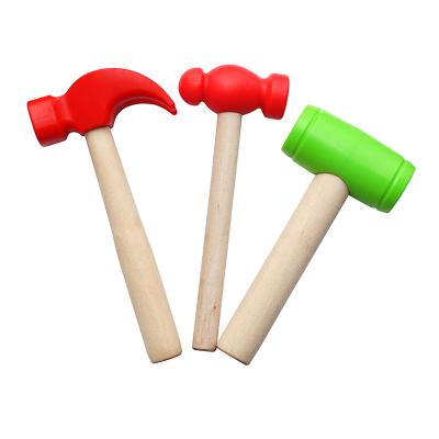 China Europe Wooden Hammer Mallet Pounding Toy and Wooden Crafts Handle Small Wooden Hammer Accessories for sale