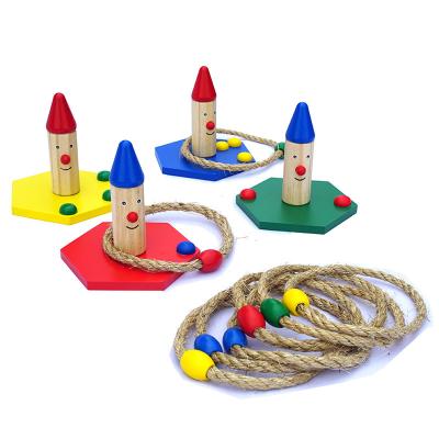 China Wooden Throwing Game Garden and Outdoor Game Toys Ring Toss Yard Games Wooden for Kids Throwing Game for sale