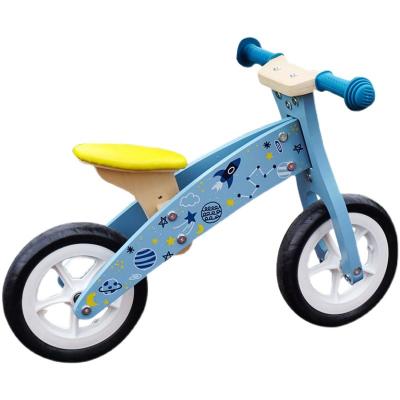 China Adjustable Wooden Baby Balance Seat Bike Toddler Running Children's Wooden Balance Walking Bike for sale