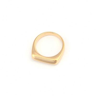 China 18K D Finger Rings Stainless Steel Lead Free Nickel Free Gold Plated Minimalist Rings For Women Fashion Jewelry for sale