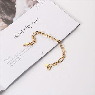 China Charm Bracelet Lead Free Nickel Free Wholesale Chain Rope Jewelry Stainless Steel For Women Gold Jewelry for sale