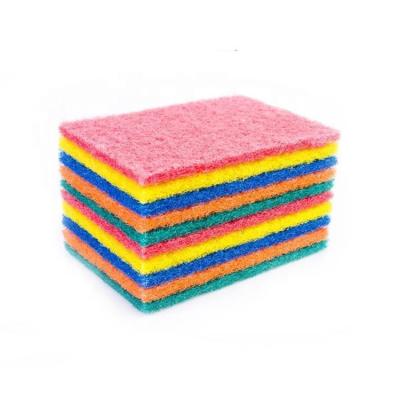 China Sustainable Magic Low Price Nylon Tableware Scrubbing Scrub Pad Material For Restaurant for sale