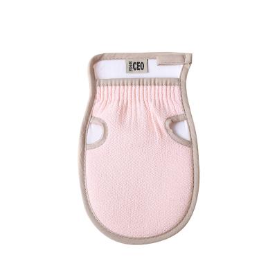 China EXFOLIATING Exfoliatig bath scrub glove bathing sponge gloves shower exfoliator for sale