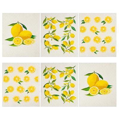 China Sustainable Eco Friendly Customize Dish Towel Biodegradable Swedish Cellulose Sponge Fabric for sale