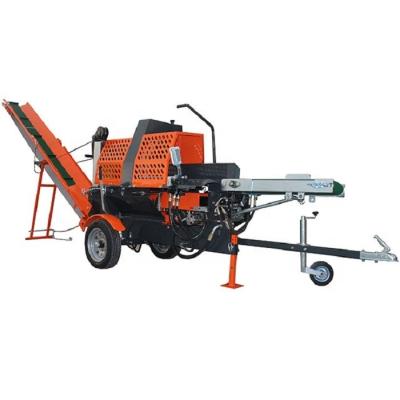 China Farms Gasoline 20ton Log Splitter Firewood Processor / Wood Processor Firewood Processor for sale