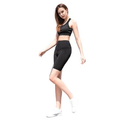 China New Breathable Sport Pants Women High Waist Corset Outer Hip Wear Yoga Lifting Pants Buttons Butt Gaiters for sale