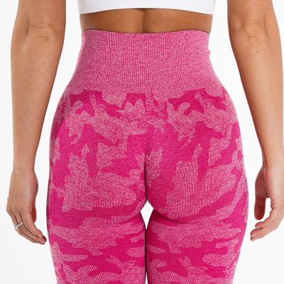 China Breathable High Quality Hot Selling Fitness Yoga Pants Moisture Wicking Camouflage Running Yoga Pants for sale