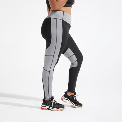 China Sport Plus Size Splice Design Breathable High Quality Yoga Pants High Quality Gaiters Loosen Hip-Lift Sports Gaiters Yoga Pants for sale