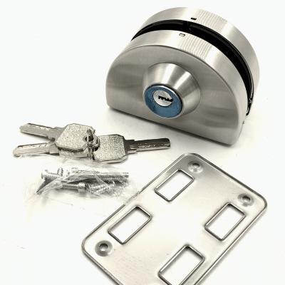 China Stainless Steel Modern Commercial Shower Lock Door Tempered Glass Doors and Offices Frameless Glass Lock for sale