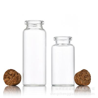 China Gift & SOULCHE Craft Mini Bottles 47mm with Cork Lids Wishing Message Glass Bottles Vials Pudding Glass Jar with Cork Stopper Label Bottles for sale