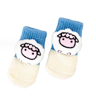 China Daily Life Wuyang Factory Wholesale Comfortable cute grip anti slip Grooming Clothing Dog Cat Socks Shaped Shoes For Pet Dogs Cats Rabbits for sale