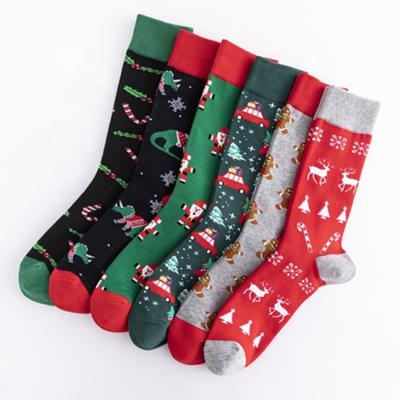 China Breathable WUYANG FACTORY winter warm Christmas socks colorful christmas sock decoration custom logo for sale