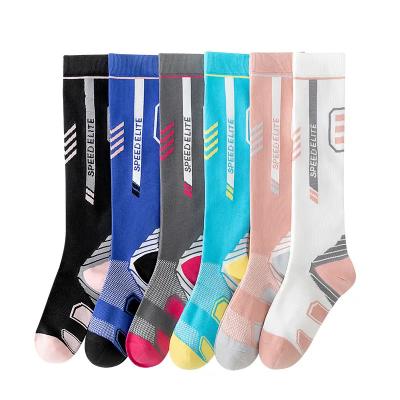 China Compression socks WUYANG FACTORY men women nylon nurse sport custom logo compression knee high socks for sale