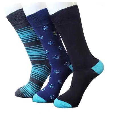 China Bamboo Fiber WUYANG fashion socks 80% bamboo custom logo men socks crew Quick sample import from china for sale