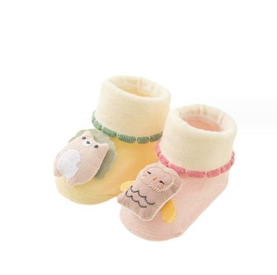 China Breathable WUYANG FACTORY Multi-color sweet baby girls sneaker infant toddler socks Non-Slip baby girls Bow ornament socks for sale