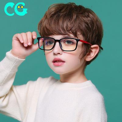 China Fashion Sunglasses 2021 New Kids Anti-Blue-Ray Glass Box TR90 Glass Box Pin Blu-ray Optical Glass Mobile Phone Glasses JCF8511 for sale