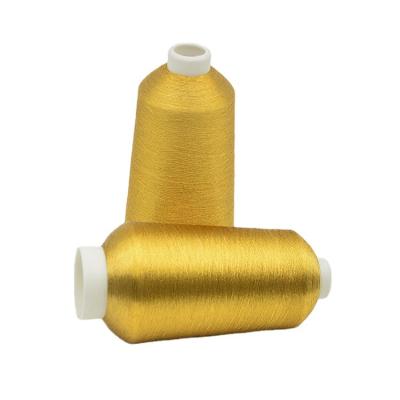 China Popular Ms. Type Sparkle Gold Polyester Embroidery Anti-pilling Silver Metallic 100% Thread for Weaving for sale