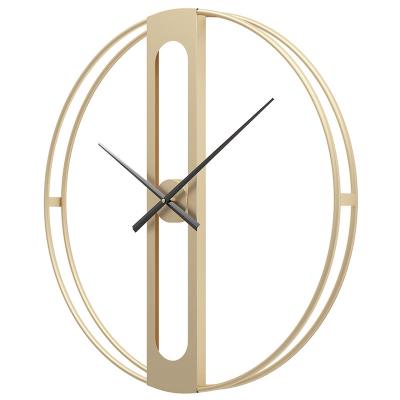 China Best Quality Office Bedroom Living Room Sale Style Silent Movement Modern Home Decorative Nordic Hot Antique Metal Wall Clock Abstract Style for sale