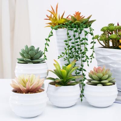 China Fake Plant PE PVC Unpotted Cute Eco-friendly Artificial Succulent Fake Plant Succulent Plant for sale