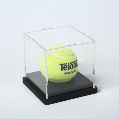 China High quality acrylic box 8.5*8.5*8.5cm of display case clear acrylic plastic package tennis ball box set for sale