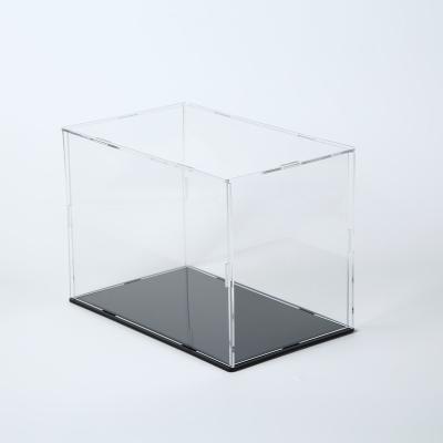 China Clear Acrylic Binding Box Dust Proof Set Acrylic Display Case Box 25*15*18cm for sale