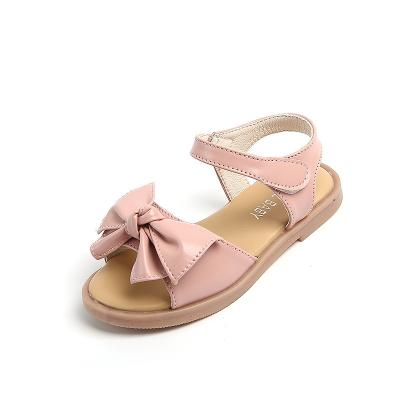 China 2022 China Designer Children Shoes Flat Leather Toddler Summer Breathable Beach Party Soft Fashionable Kids Girls Sandals Small for sale