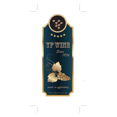 China Engrave made in china black wine beer private label stickers high quality alcohol sticker supplier for sale